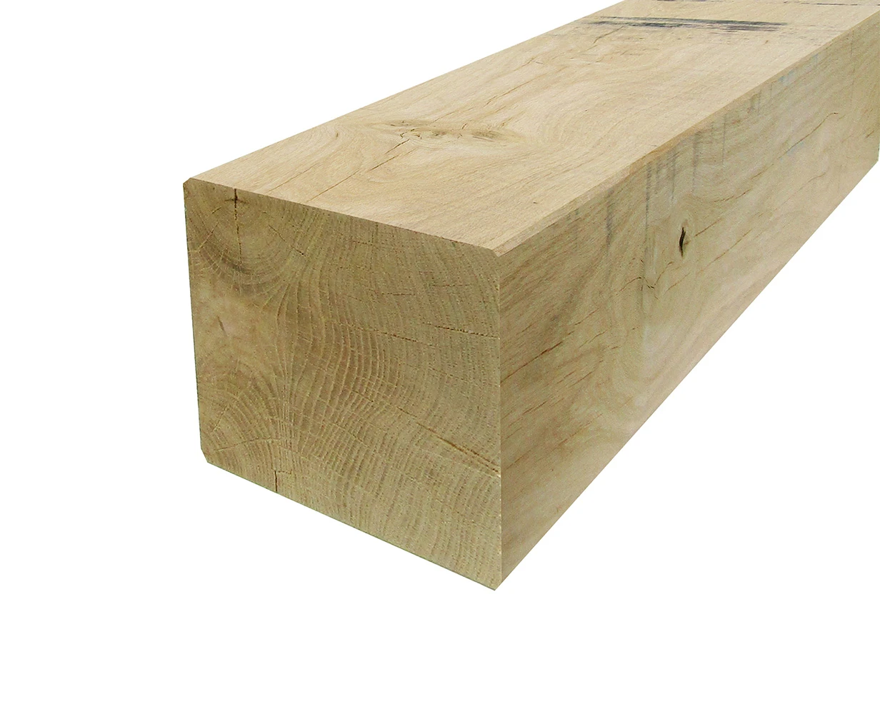 Eiken Paal 19 x 19 cm (190 x 190 mm) Geschaafd - Lengte 600 cm - Afbeelding 1